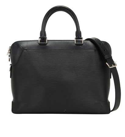 Oliver Briefcase, &pound;650, Handbags, Black, Leather, Front view